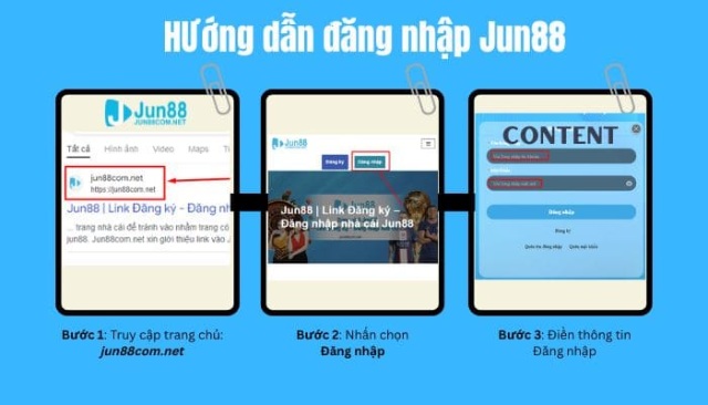 Đăng nhập Jun88 có khó hay không? 2 Cách thức đăng nhập Jun88 nhanh chóng, chưa đến 1 phút.