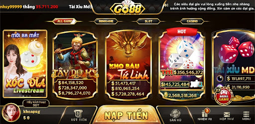 Go88 - Nhà cái chất lượng nhất trên thị trường cá cược 2 Giao diện dễ nhìn, không phức tạp